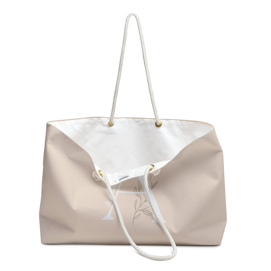 Custom Monogram Oversized Weekender Tote