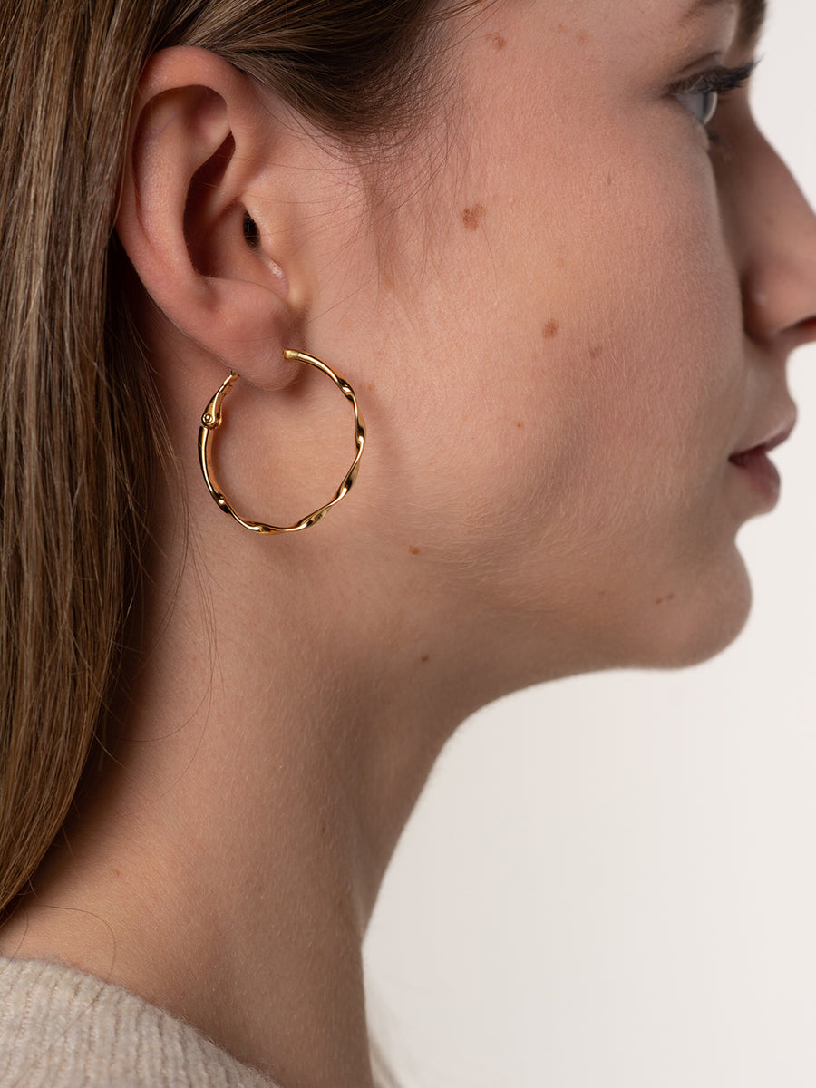 Twisted Hoop Earrings