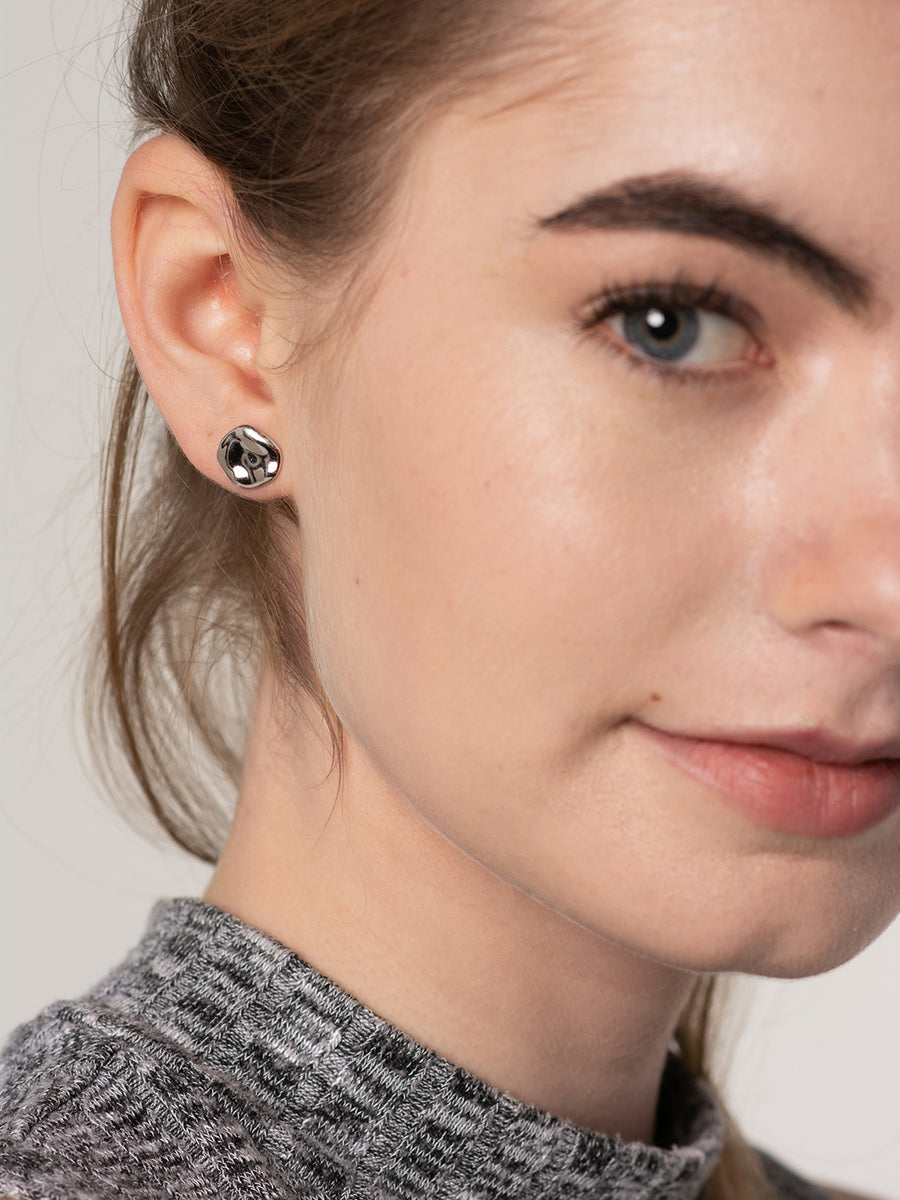 Hammered Sterling Silver Earrings