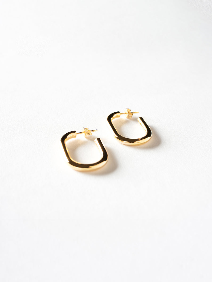 Oval Hoop Earrings