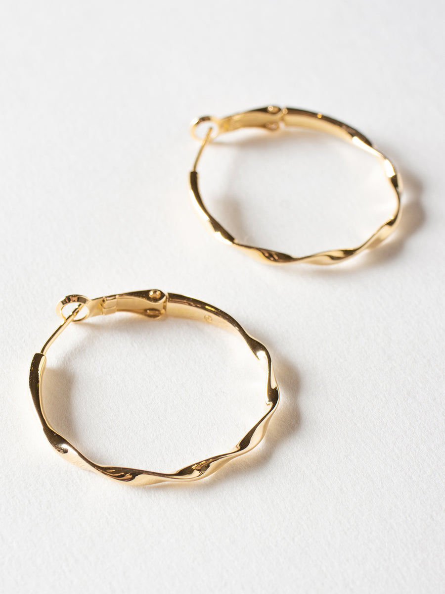 Twisted Hoop Earrings