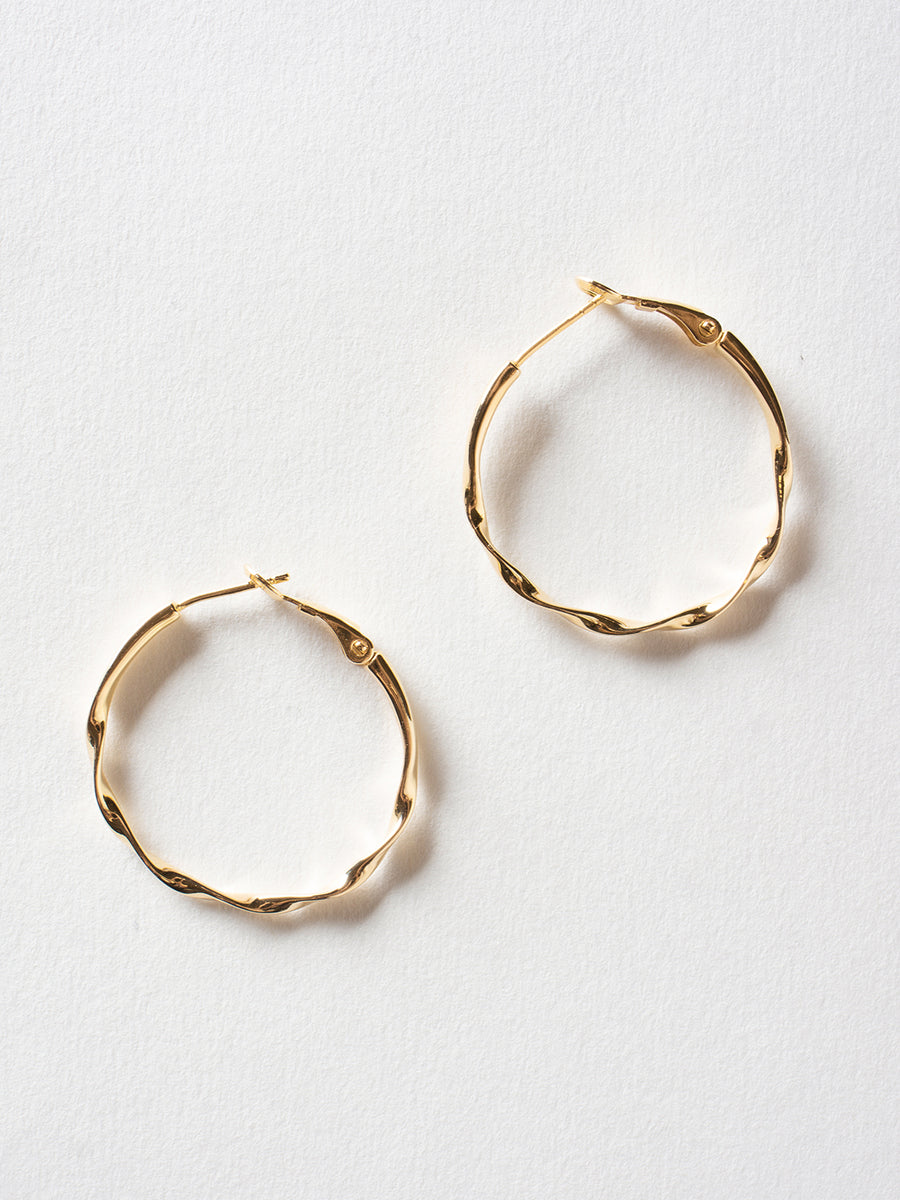 Twisted Hoop Earrings