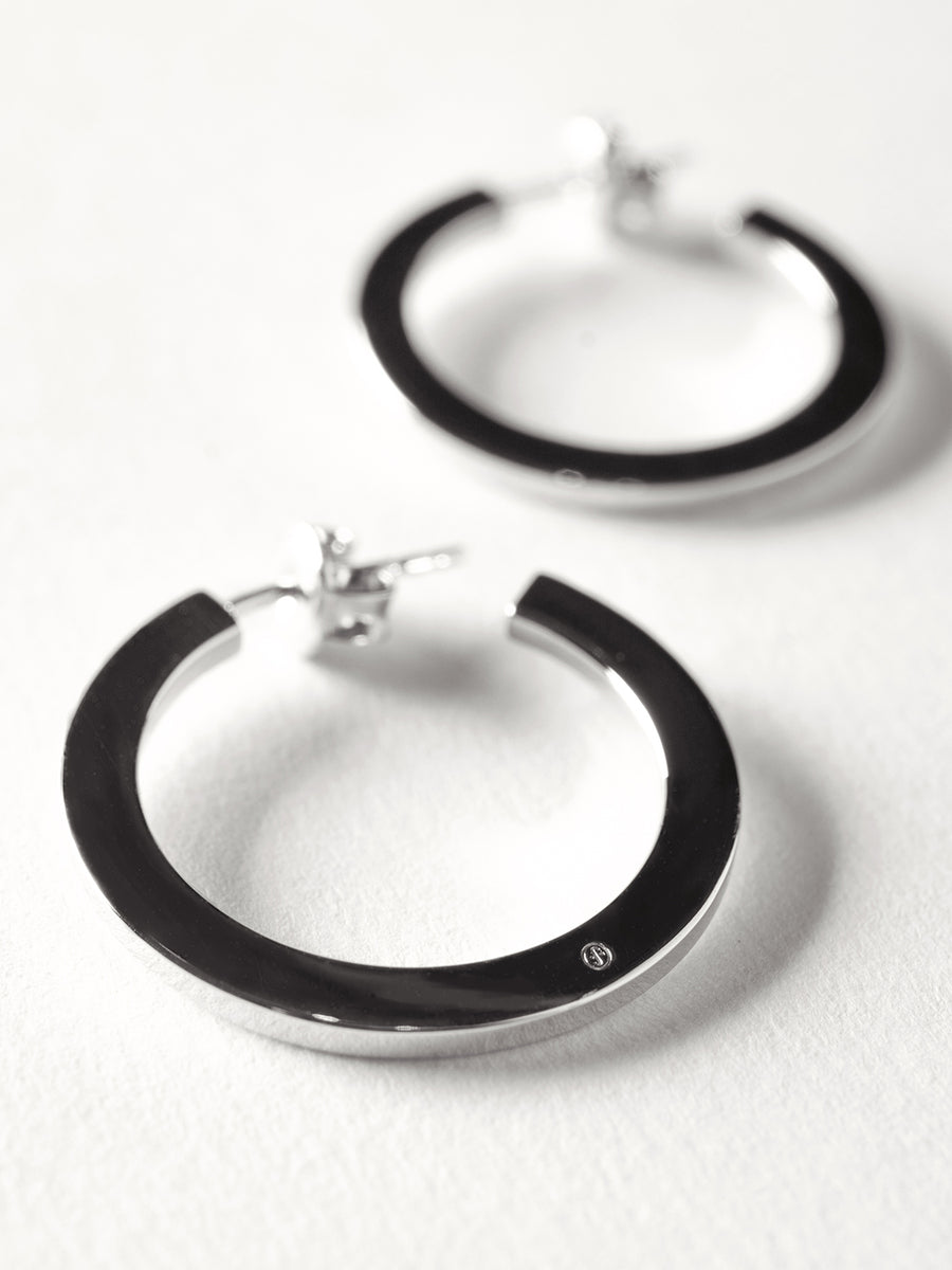 Flat Hoop Earrings