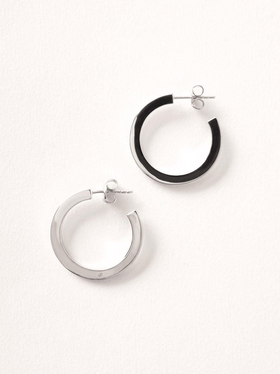 Flat Hoop Earrings