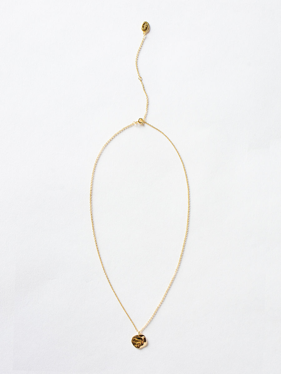 Gold Disc Necklace