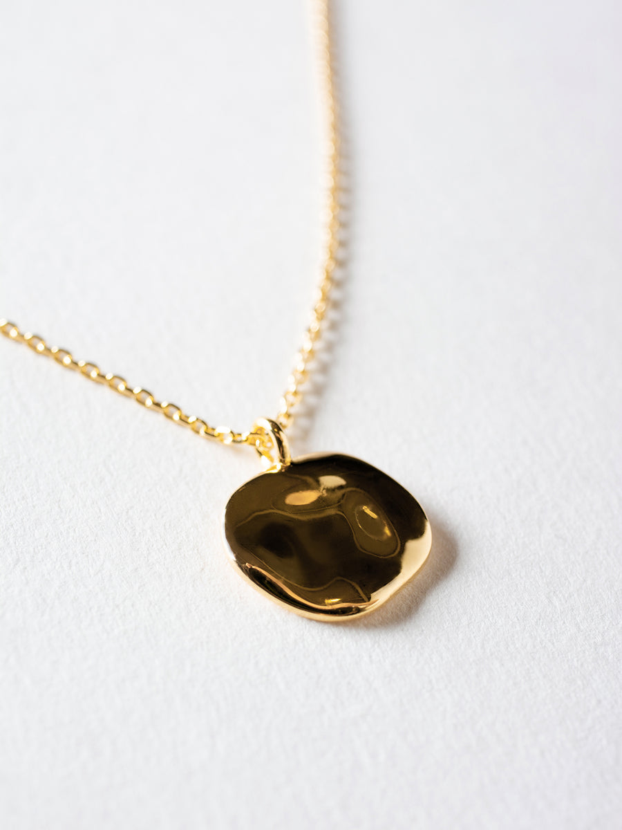 Gold Disc Necklace